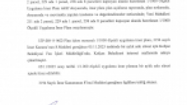 KIRKLARELİ İLİ KOFÇAZ İLÇESİ YENİ MAH. 211 ADA 2 VE 229 ADA 1 İLE 238 ADA 8 PARSELLERE AİT 1/1000 ÖLÇEKLİ UYGULAMA İMAR PLANI DEĞİŞİKLİĞİ