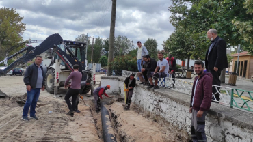 BELEDİYEMİZCE ÜST YAPI ÇALIŞMALARI (PARKE TAŞI DÖŞEME) ÖNCESİ, ALT YAPI ÇALIŞMALARINA DEVAM EDİLMEKTE...